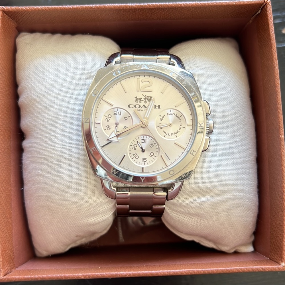 Coach Boyfriend watch in silver - Picture 2 of 8